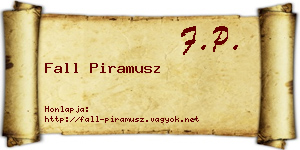 Fall Piramusz névjegykártya